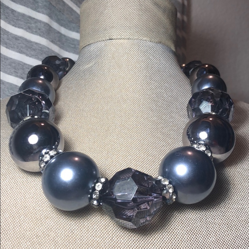 Deep Plum Circles Necklace